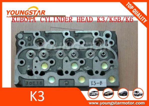 China Cast iron diesel engine K3 K5 K6 cylinder head for Kubota engine truck & excavator supplier