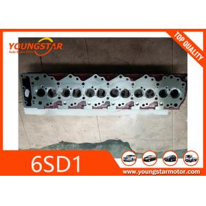 China Casting Iron Engine Cylinder Head For Excavator Parts Isuzu 6SD1 12V / 6CYL supplier