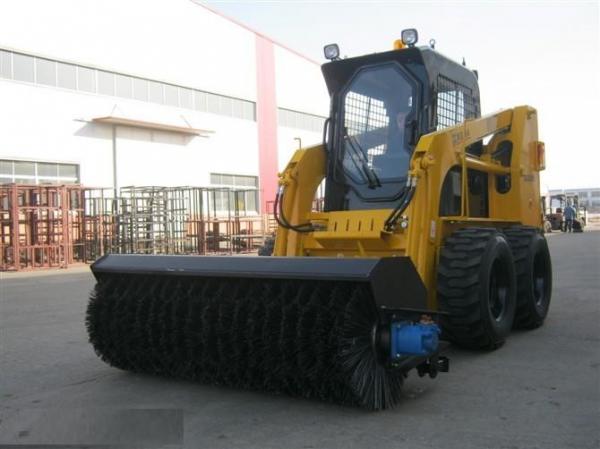 China Hydraulic Motor Skid Steer Loader 1400kg Tipping Load 50hp Power Compact Structure supplier