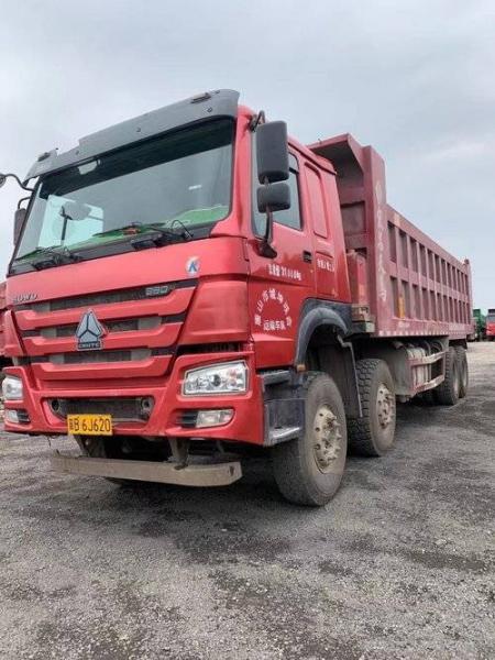 China 380 Horsepower 2nd Hand Tipper Trucks , 5.8m 6×4 Tipper Truck supplier