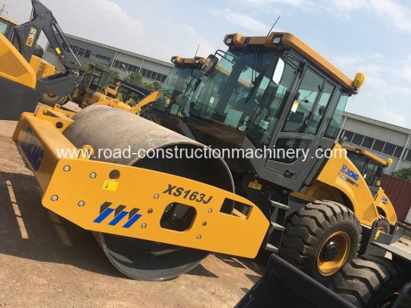 China 103kW 11.17km/h Vibratory Road Roller 16 Ton XCMG XS163J Single Drum ISO9001 supplier