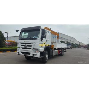 China 10 Ton Howo 4×2 Heavy Duty Cargo Truck Mounted Telescopic Crane supplier
