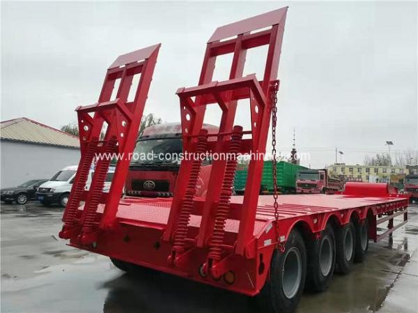 China 12R22.5 Tire Q235 Heavy Duty Semi Trailer 80 Ton CCC With Mechanical Ladder supplier