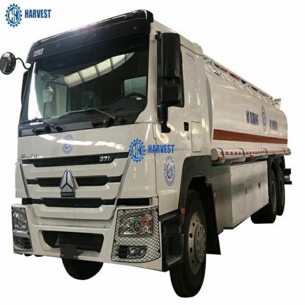 China 12R24 Tyres Sinotruk 6×4 371hp 6 Compartments 26000L Fuel Tanker Truck supplier