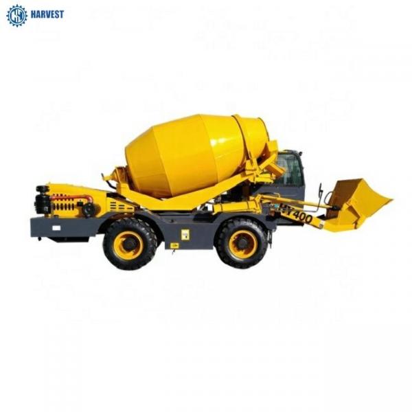 China 4M3 Capacity 95kW Engine Industrial HY400 Self Loading Concrete Mixer Truck supplier
