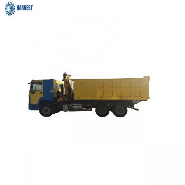 China 5000kg Knuckle SQ5ZK2Q Howo 6×4 Right Hand Drive 30 Ton Dump High Up Truck Crane supplier