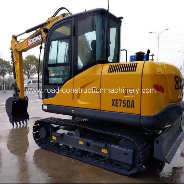 China 7 Ton 0.3m3 Hydraulic Crawler Excavator XCMG XE75DA Turbo charging supplier