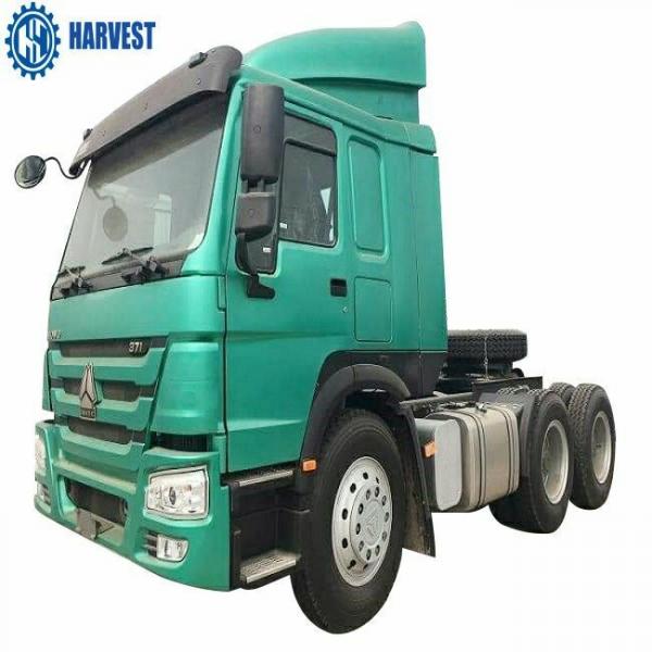 China Curb Weight 9180kg 6×4 371hp Sinotruk Prime Mover With 12R24 Tyres supplier