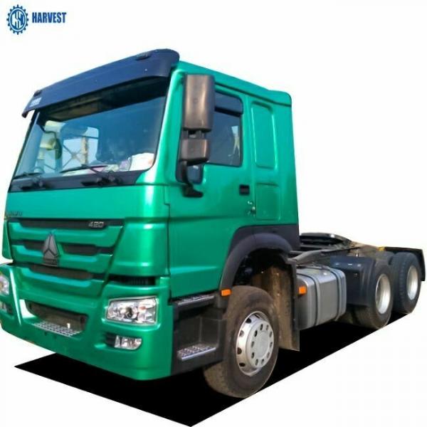 China Engine Capacity 9.726L Green Color Sinotruk Howo 420hp Prime Mover Truck supplier