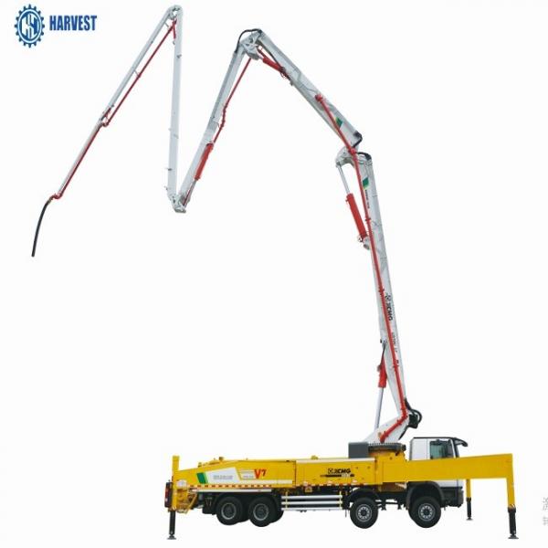 China HB58K Filling Height 1540mm XCMG 6 Section 58m Concrete Pump Truck supplier