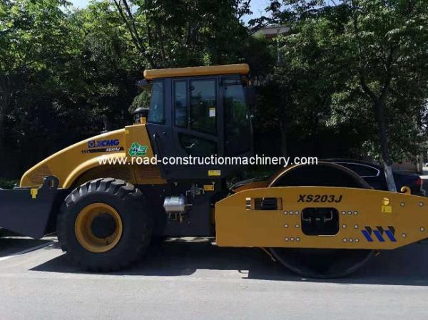 China Rater Power 103kW Single Drum Vibratory Roller 20 Ton XCMG XS203J Road Roller supplier