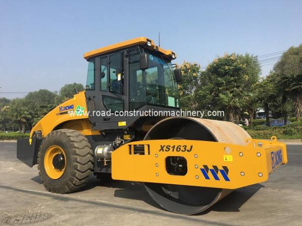 China Single Drum Vibratory Road Roller 103kW 16 Ton XCMG XS163J hydraulic supplier