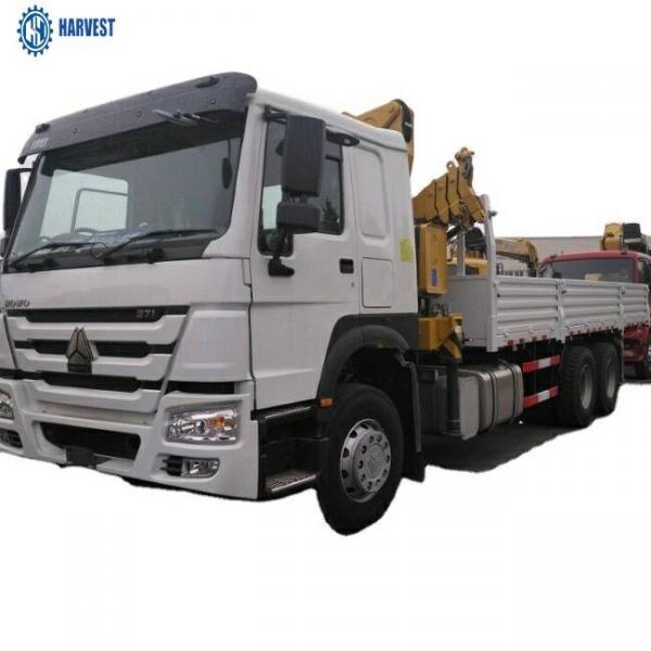 China Sinotruk Howo 6×4 371hp 6.3 Ton Knuckle Boom Truck Mounted Crane supplier