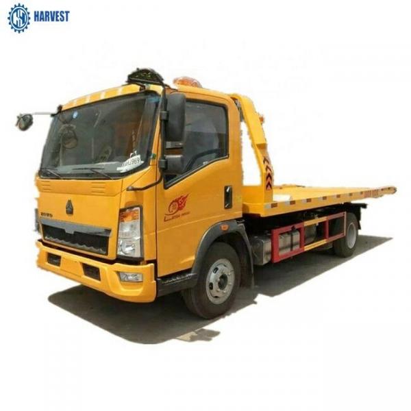 China Size 6300mm Load Weight 7ton Sinotruk HOWO 4×2 Flatbed Tow Truck supplier