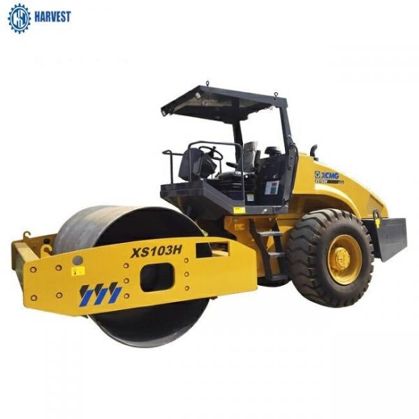China Travel Speed 7.3km/H XCMG 10 Ton XS103H Small Single Drum Vibratory Road Roller supplier