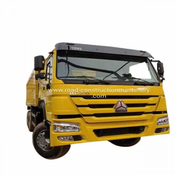 China Used yellow Dump Truck power 371hp Sinotruk Howo 6×4 Working in Nigeria Congo supplier
