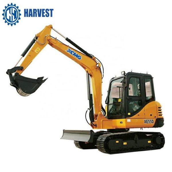 China XCMG XE55D Power 36.2kw Rated Speed 2100rpm 5 Ton Mini Crawler Excavator supplier