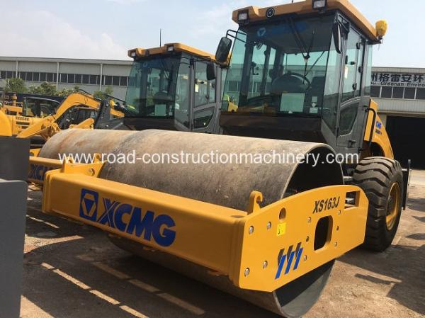 China XCMG XS163J Single Drum 103kW 11.17km/h Vibratory 16 Ton Road Roller supplier