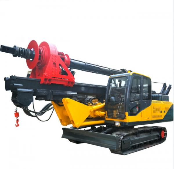 China 110kw 15m Crawler Lock Rod Water Well Rotary Drilling Rig For Construction Foundation supplier
