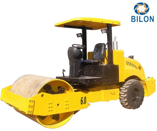 China 60HP 6 Ton Compactors Vibratory Smooth Drum Road Roller Back Wheel Mechanical Drive supplier