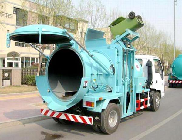 China 6 Wheels Garbage Compactor Truck 95hp 120hp 4X2 Small Swill Ort Garbage Dump Truck supplier