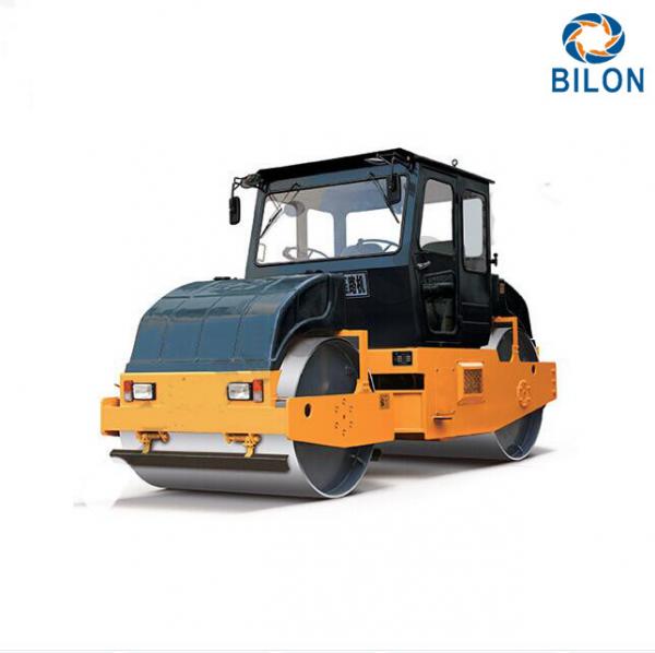 China 8T 10T Static Tandem Road Rollers With Double Drum Slot Grind Wheel Type supplier