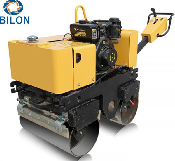 China 9HP Walk Behind Dual Drum Hydraulic Road Roller Exciting Force 30KN supplier