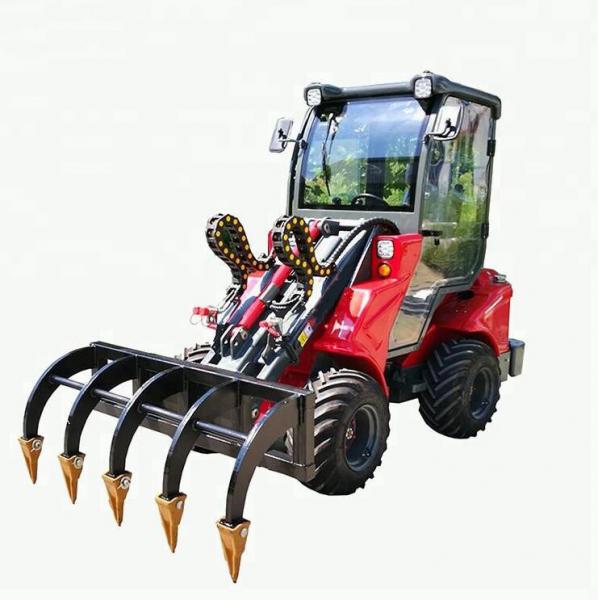 China Multi – Functional Wheel Loader Machine / Quick – Change Device Telescopic Arm Loader 800kg supplier