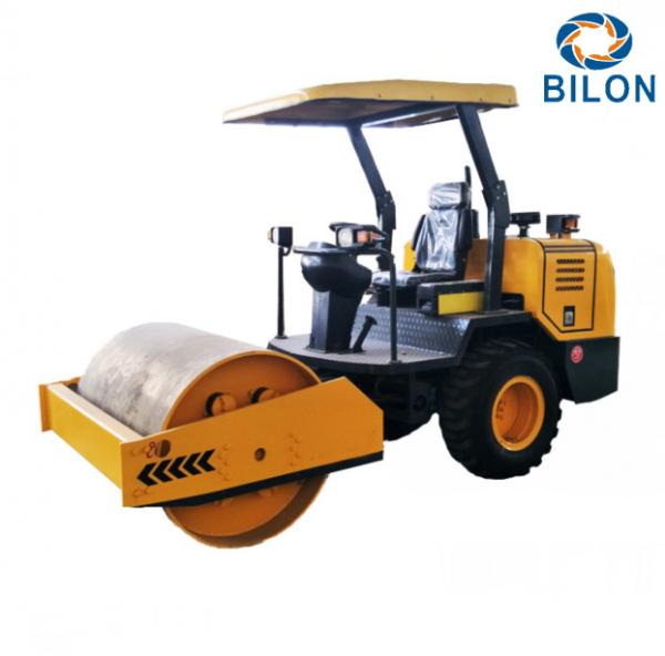 China Yellow 3.5 Ton Single Drum Vibrator Road Roller With 22kw Diesel Engine supplier