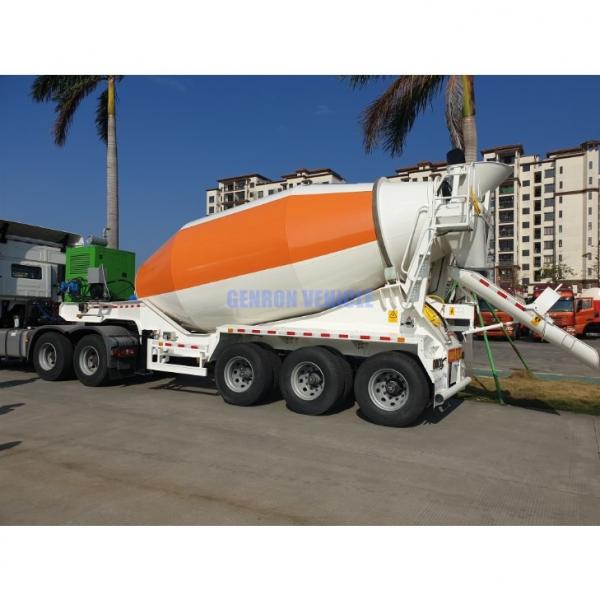 China 12 M3 Construction Truck Trailer Concrete Mixer Drum Semi Trailer supplier