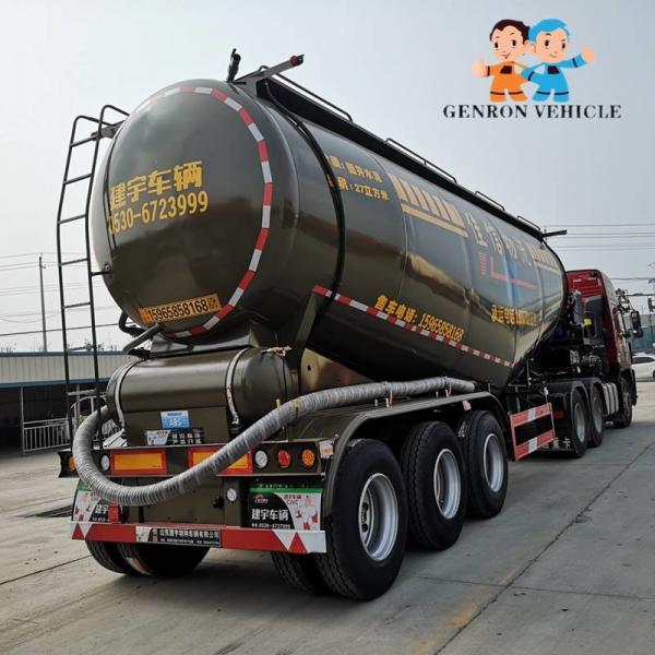 China 3 Axles 12T GV Brand dry bulk tanker trailer for sale export to Rwanda, Madagascar, Malawi, Mali supplier