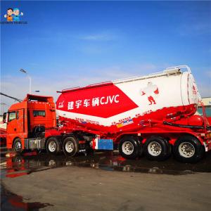 China 3 Axles Bulk Cement Tanker Semi Trailer 45m3 supplier