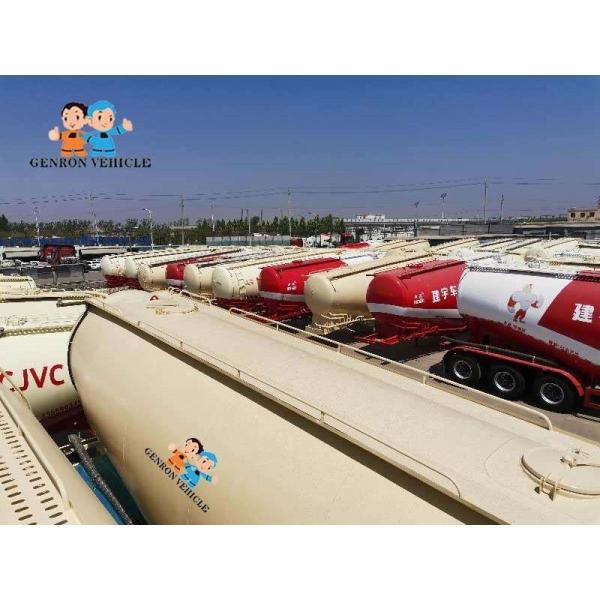 China 3 Axles Large Capacity Bulk Cement Tank Semi Trailer for Sale Export to South Africa, Nigeria, Guinea, Libya, Egypt. supplier