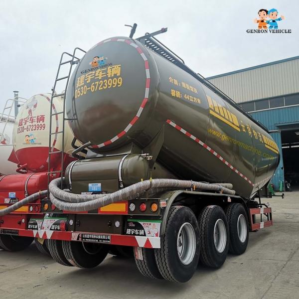 China 3 Axles Promotional 60T Dry Powder Silo Transport Tank Bulk Cement Bulker Tanker Trailer supplier