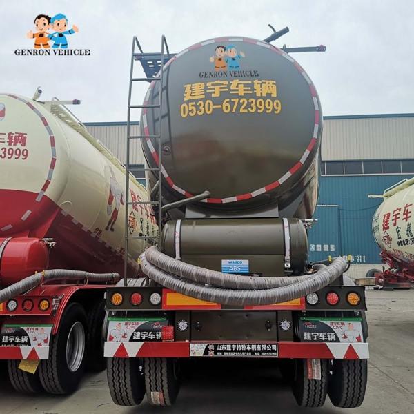China 45Cube dry Power material silo 3 axles bulk cement tanker trailer for sale supplier