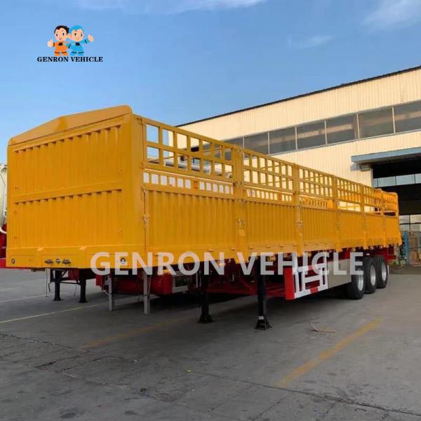 China 50T Loading 3 Axles Cargo Transport Fence Semi Trailer supplier