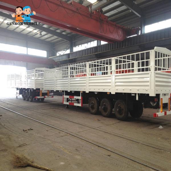 China Barrier Open Top 45Ton Shipping Container Transport Trailer supplier