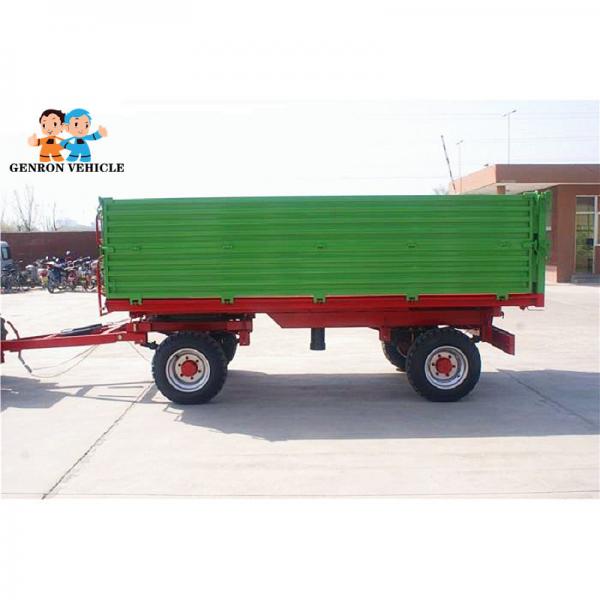 China Farm Working Double Axles Side Dump Agricultural Tipping Trailers supplier