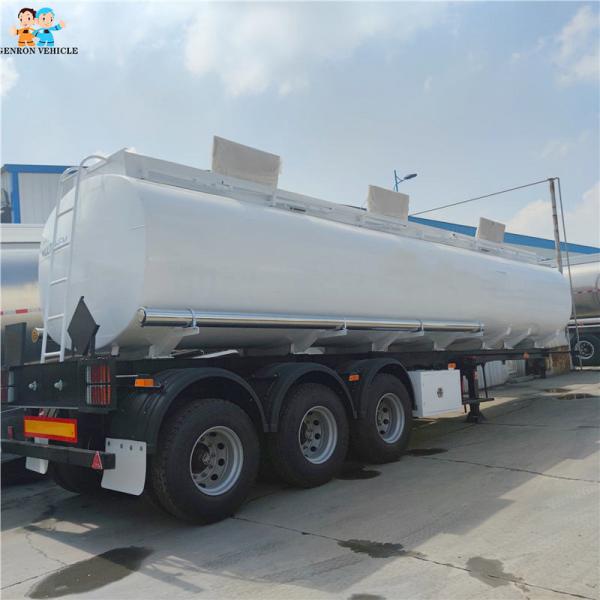 China FUWA Mechanical Suspension 30m3 Liquid Tanker Trailer 30000L With Ticket Print supplier