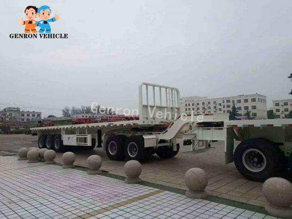 China Genorn 20ft 40ft Flatbed Semi Trailer For Cargo Loading 60T supplier