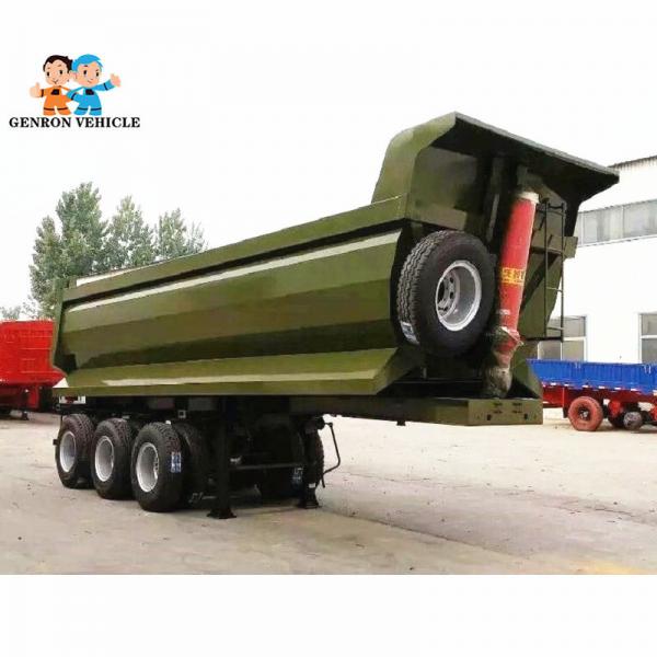China Genron Brand U – Type Rear Tipping Truck Trailer Export To Malaysia ,Indonesia ,Philippine supplier