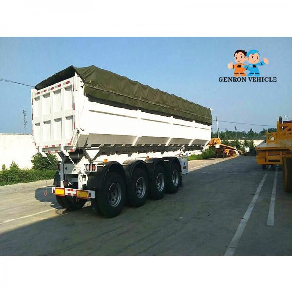 China Heavy Duty 3 Axles 60T Dump Truck Cargo Semi Trailer With Automatic Cord supplier