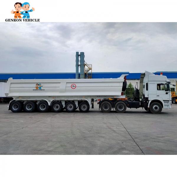 China Heavy Duty Dump Semi Trailers Mechanical / Air Suspension Semi Trailer Tipper supplier