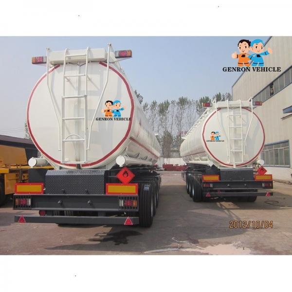 China High Pressure 12 Tires ISO CCC Q235 40KL Oil Tank Trailer supplier