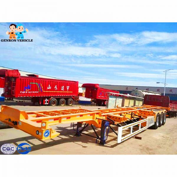 China High Strength 13T FUWA Axle 12m Cargo Shipping Flatbed Truck Trailer supplier