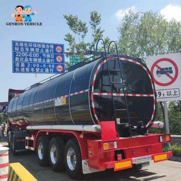 China Mechanical Suspension 3 Axles 40T Asphalt Tanker Trailer supplier