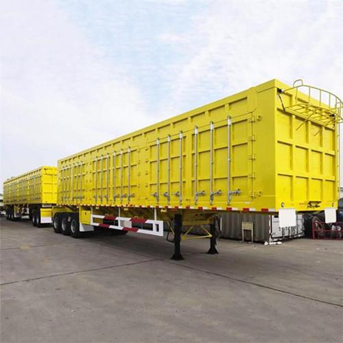 China New Type 150T Box Van Trailer Loading Coal In Mongolia Market supplier