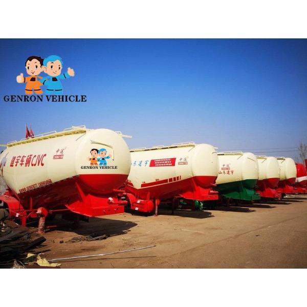 China Powder Material Transporter 35t 3 Axle Dry Bulk Tanker Trailer supplier
