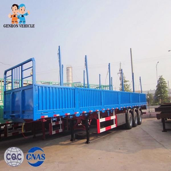 China Quad Axle Vegetables Cargo 13M 60ton Storage Semi Trailer supplier