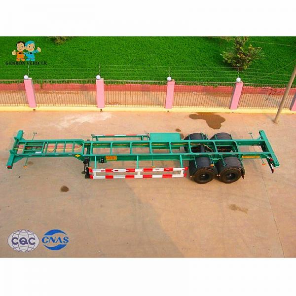 China Steel Q345B Skeletal 3 Axles 40ft Container Carrier Trailer supplier